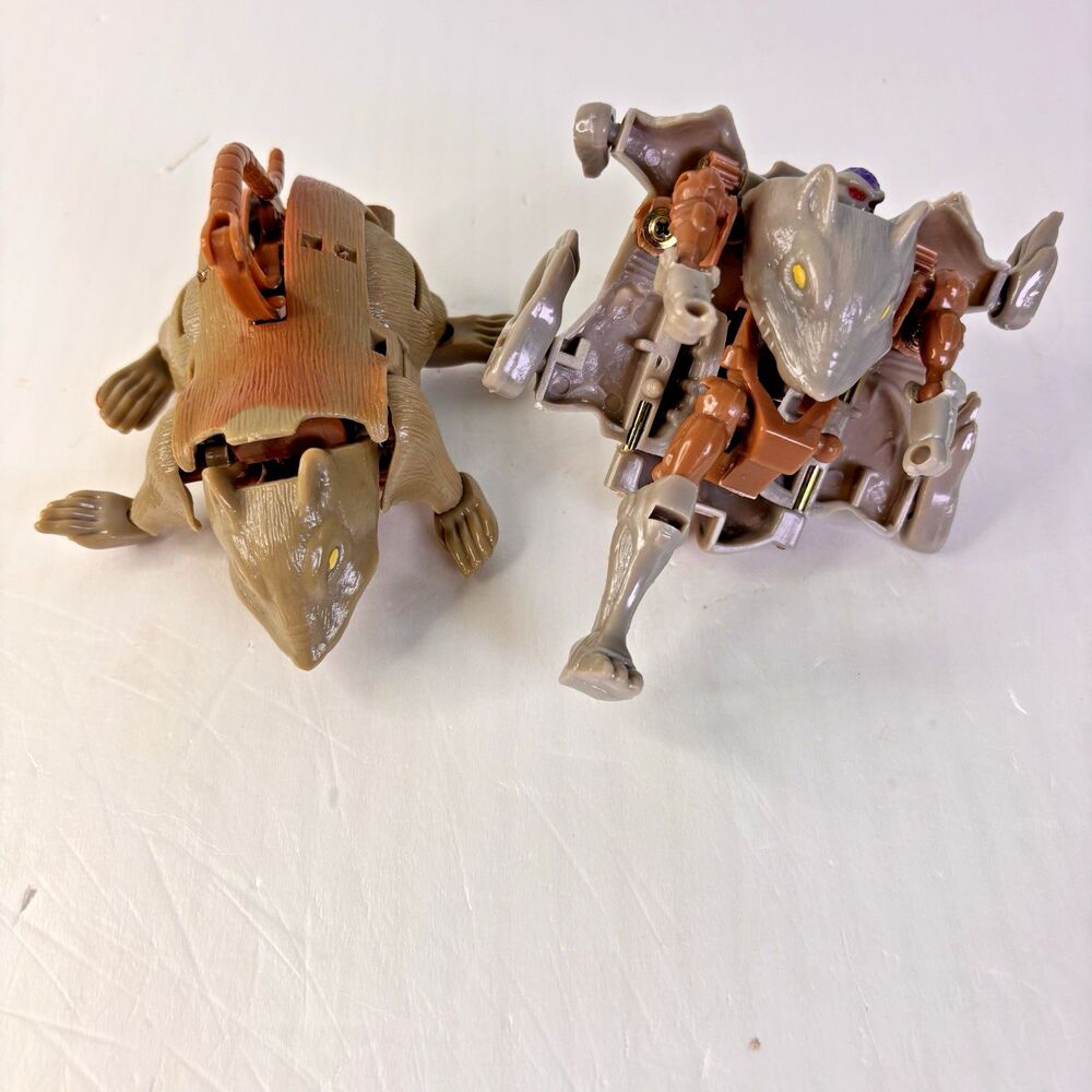 Transformers Beast Wars Rat Trap Bundle of 2 Incomplete Vintage 90s KO